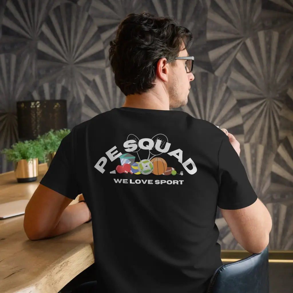 Mens premium cotton t-shirt (PE SQUAD WE LOVE SPORT) - XS -