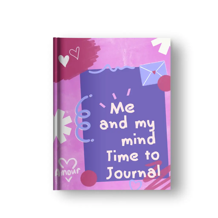 Mental Health and Well-being Journal - Pink Heart - Planner