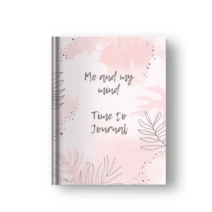 Mental Health and Well-being Journal - Pink Leaves - Planner