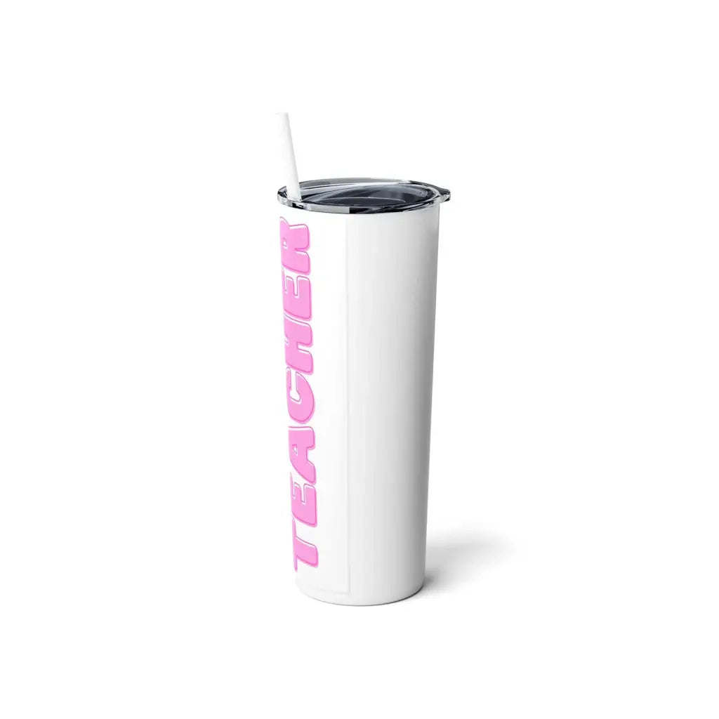 PE Teacher Skinny Steel Tumbler with Straw | 20oz Drinkware