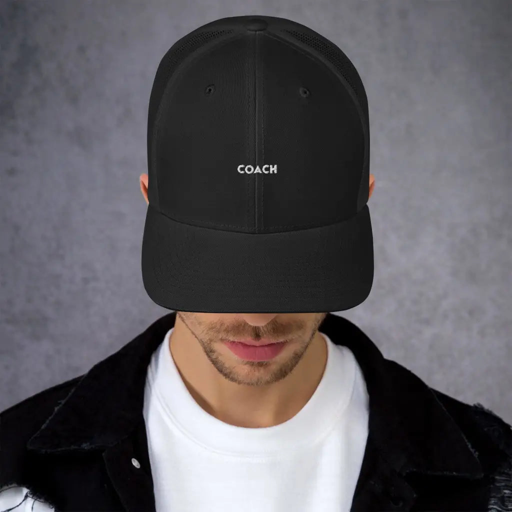 Unisex Coach Trucker Cap - Black - Cap