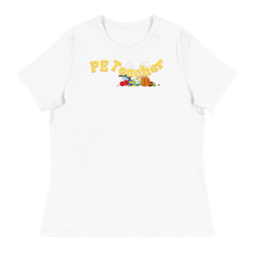 Women’s PE Teacher T-Shirt - White / S - T-Shirt