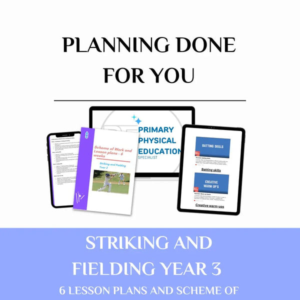 Year 3 Striking and fielding Lesson Plans Primary PE -
